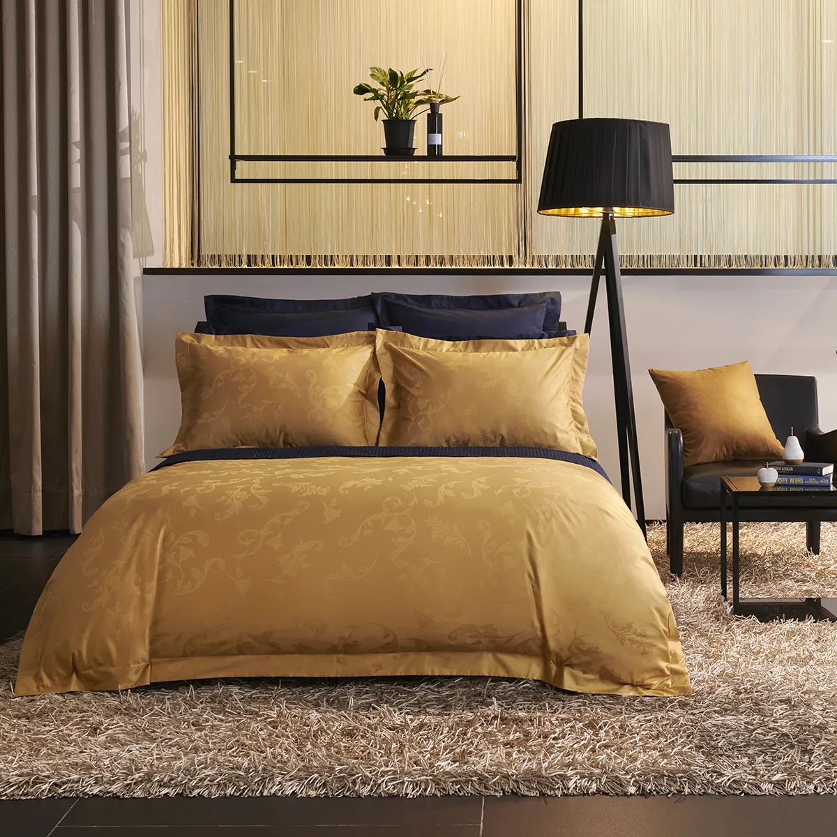 400TC ボタニカルジャガード