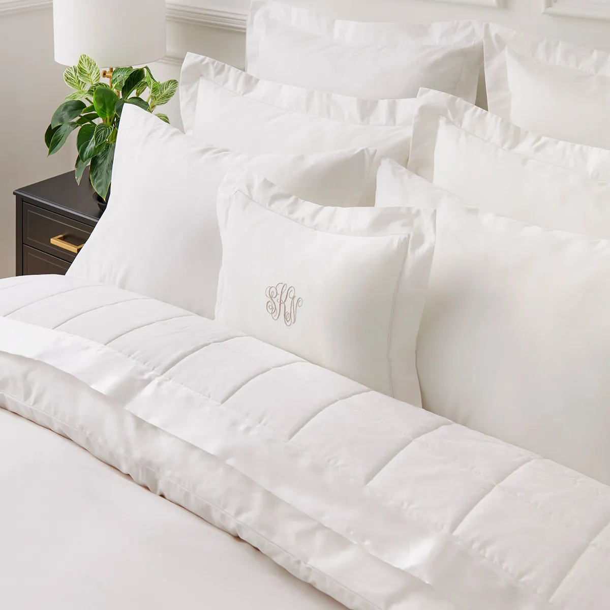 サテン織りブランケット