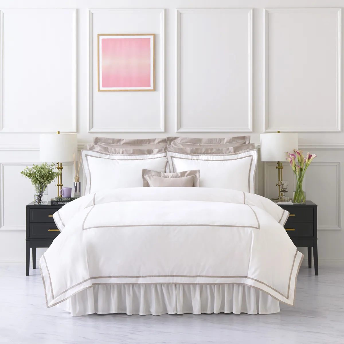 HOTEL LIKE INTERIOR ホテルライクインテリアリネン枕カバー2個 HOTEL LIKE INTERIOR 400TC Hotel / ホテルライクインテリア