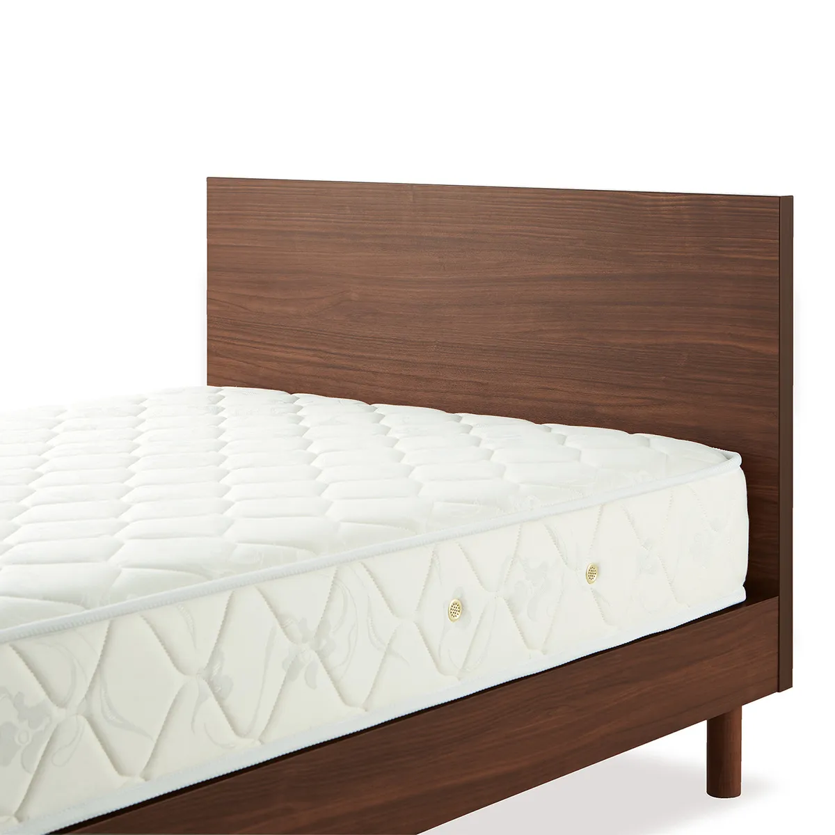 日本ベッド CARRANO ダブルベッドフレーム ダークブラウン