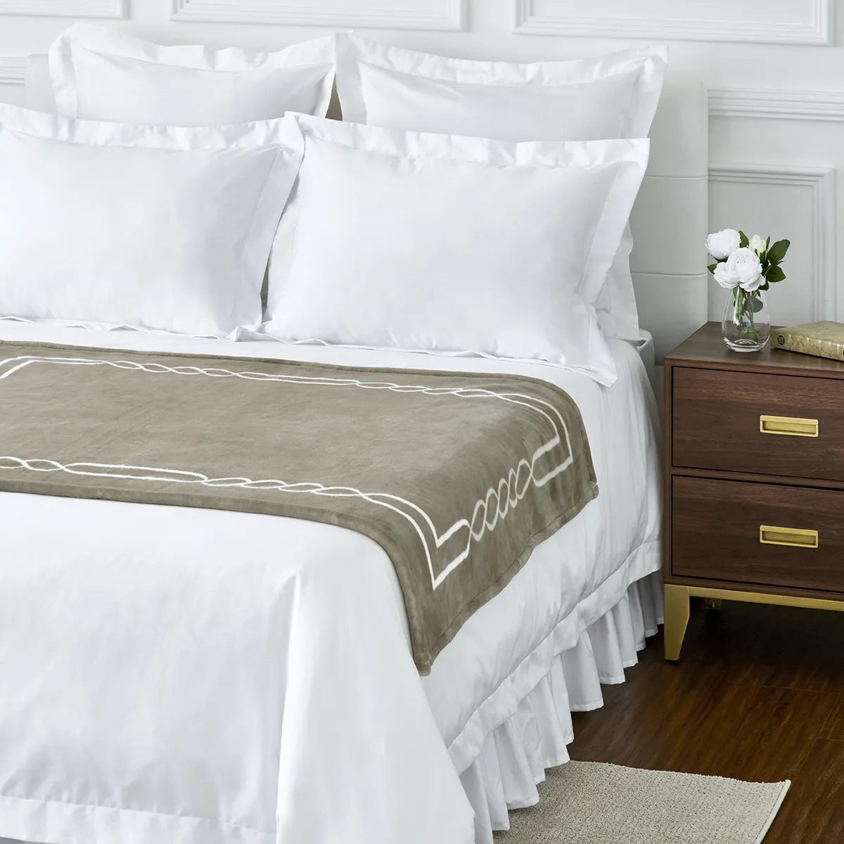 Pointehaven 180 GSM ベルベット感 ラグジュアリー 100% コットン プリント フランネル シーツセット ツイン XL バニー - 暖かくて快適 - 防縮加工 - 深いポケッ