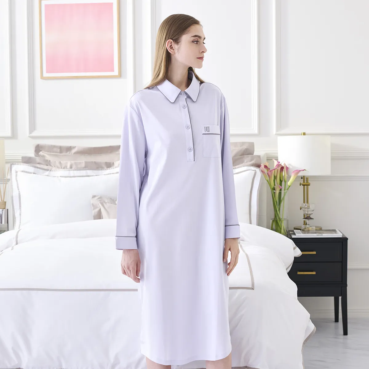 コットンジャージーパジャマ 大人のこなれたリラックススタイル