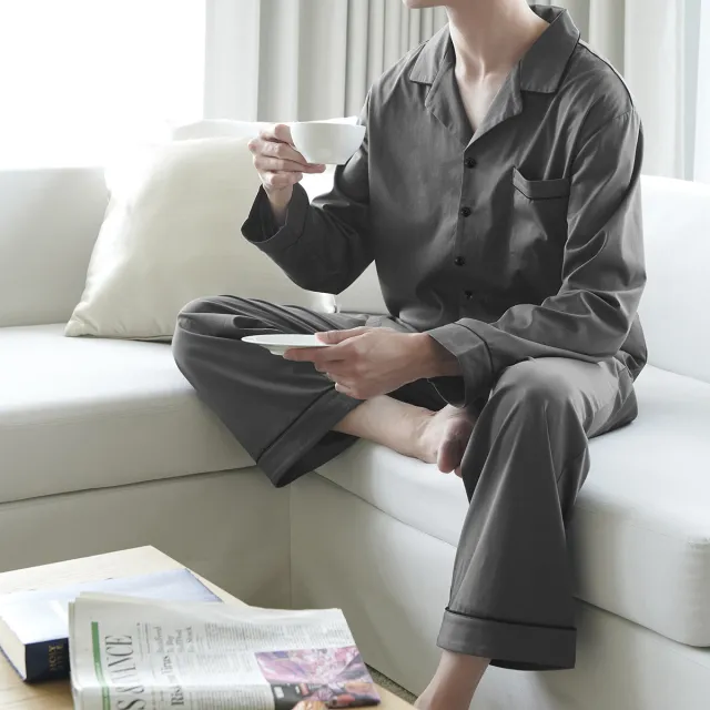 イニシャル刺繍のできるペアパジャマ ｜ メンズ