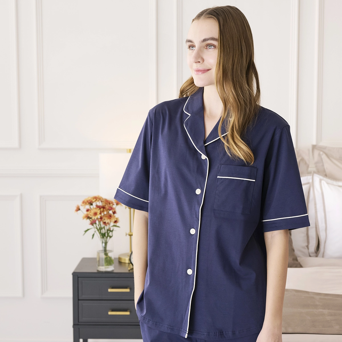 暑い季節も、さらに心地よく コットンジャージーパジャマ