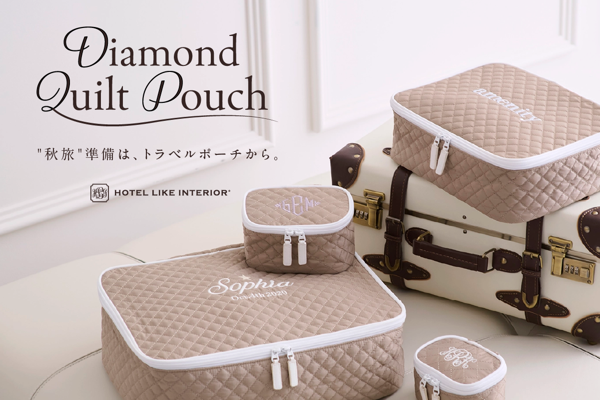 新品ホテルライクインテリア　ポーチ　 3点セット ブラック FLYMEe GIFT SALON】HOTEL LIKE INTERIOR / ホテルライク