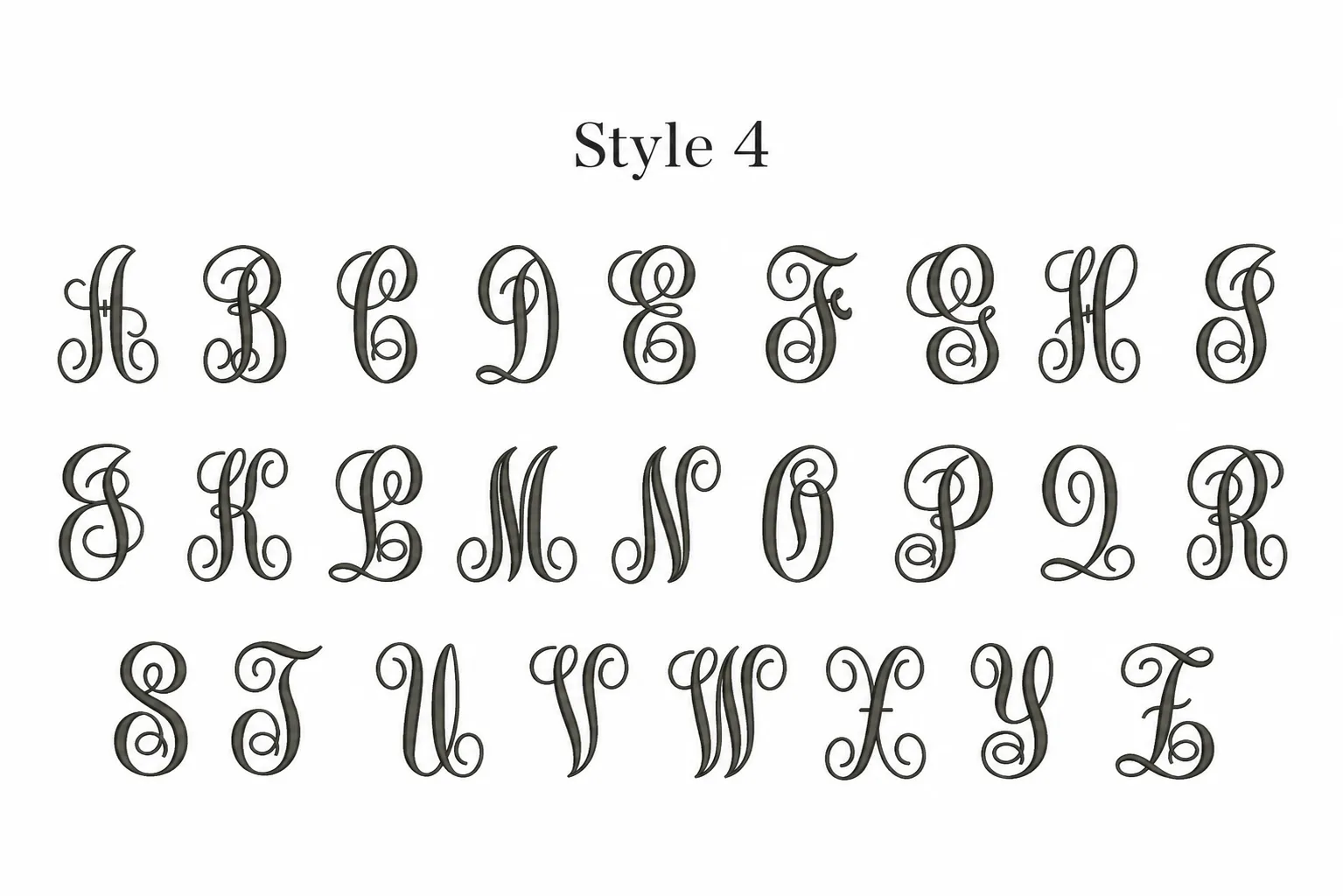 Style 4 の全文字