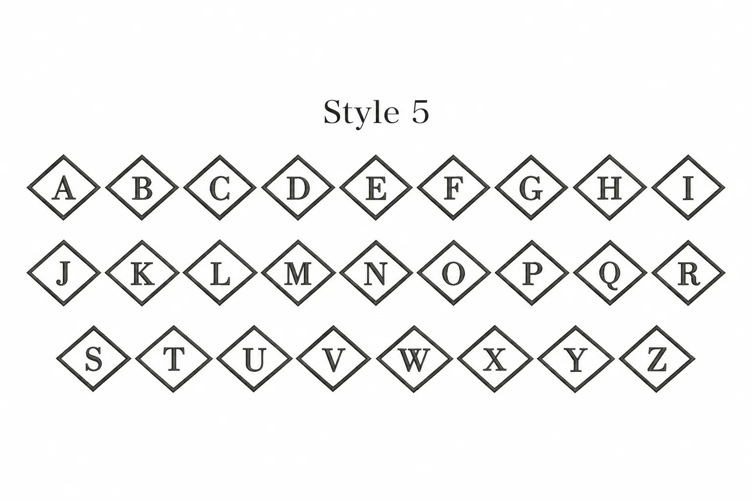 Style 5 の全文字