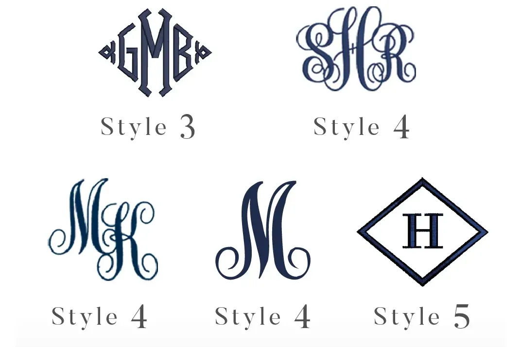 イニシャルスタイル Style 3 / Style 4 / Style 5