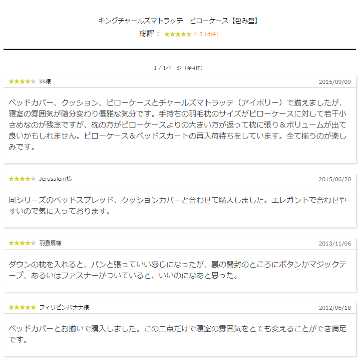 お客様からのレビュー