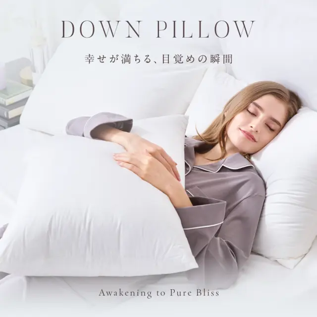 800FPポーランド産ホワイトマザーグースダウンピロー