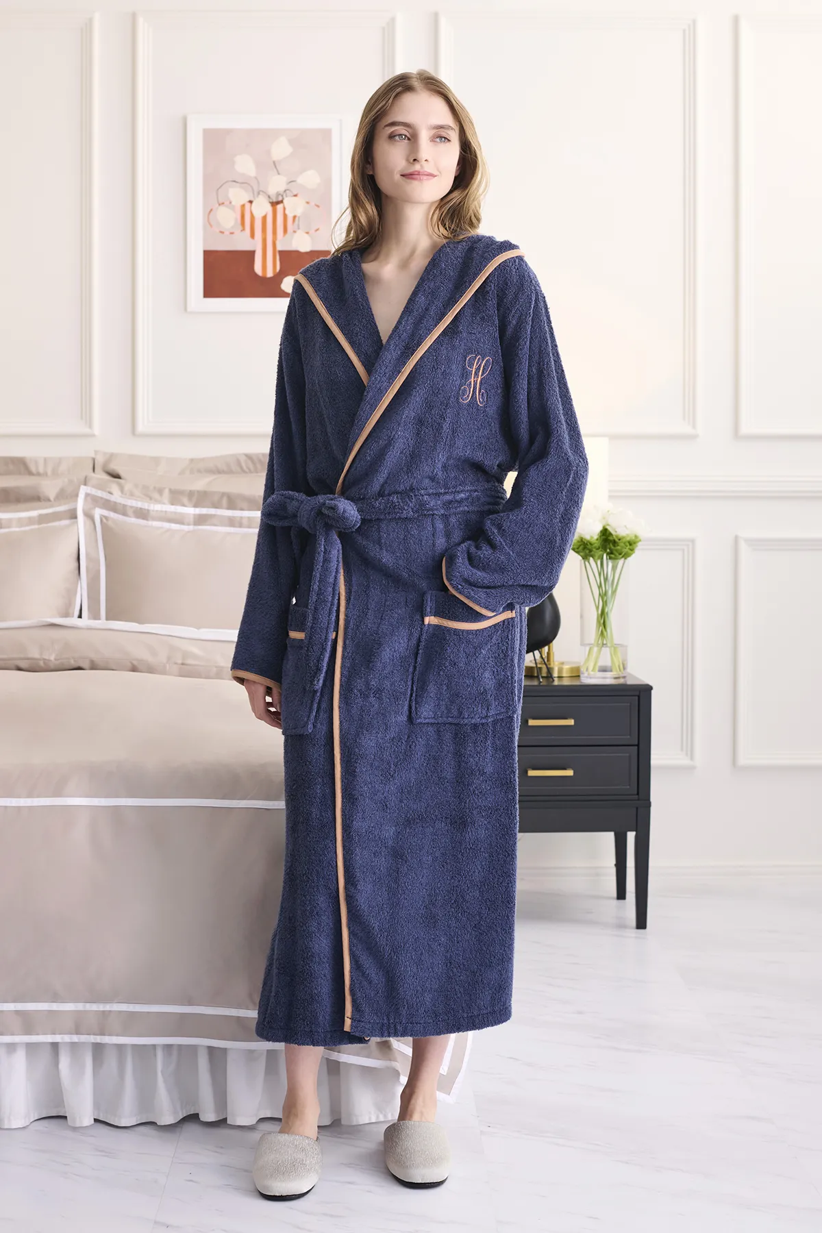 ホテル仕様のフード付きバスローブ｜プレゼント・ギフトに人気