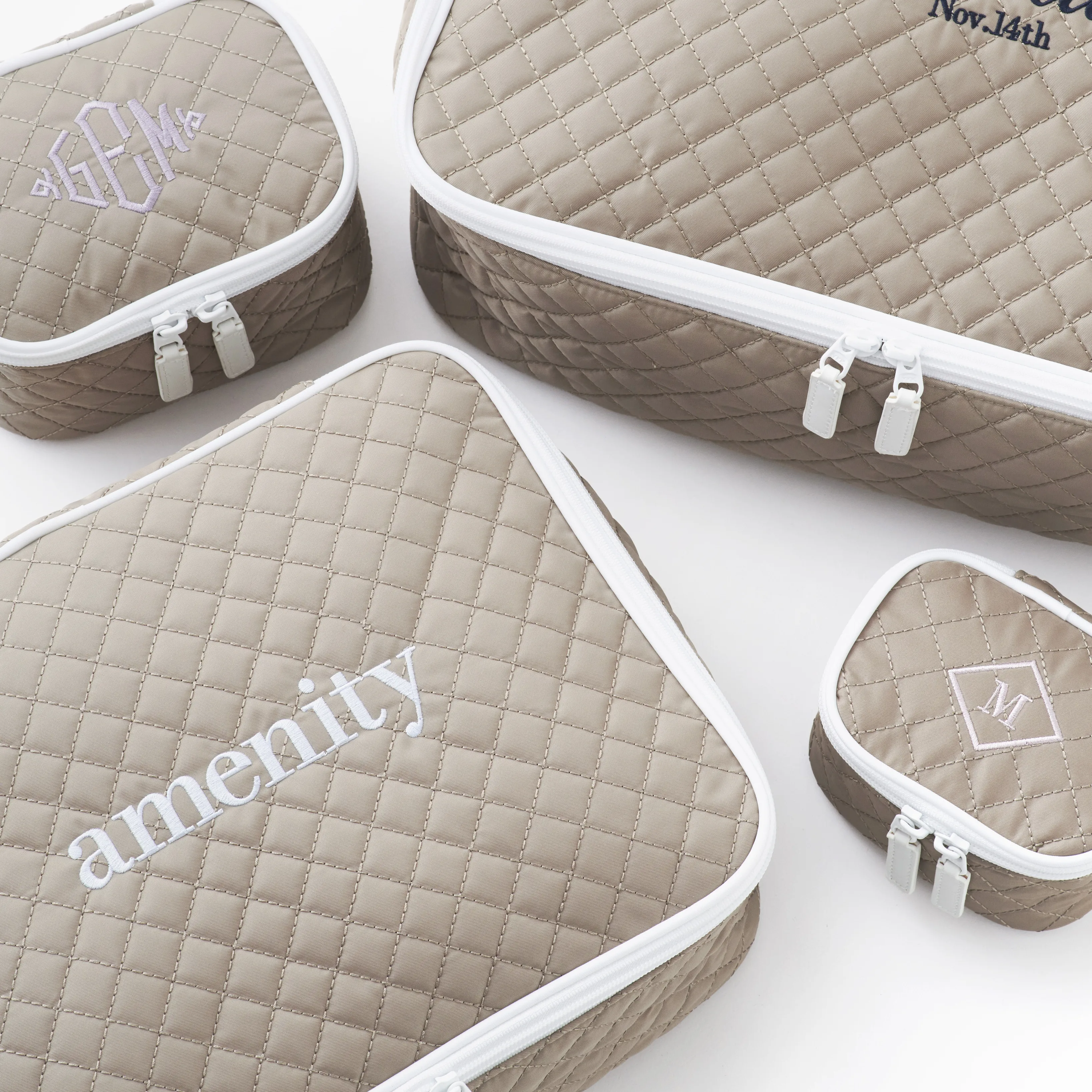 ダイヤモンドキルトポーチ