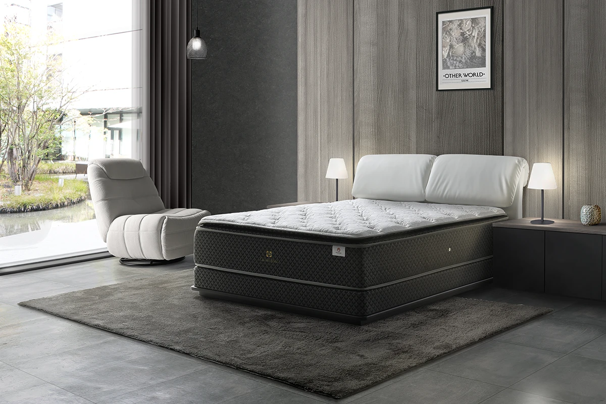 ベッドフレームとマットレス ホテルライクインテリア