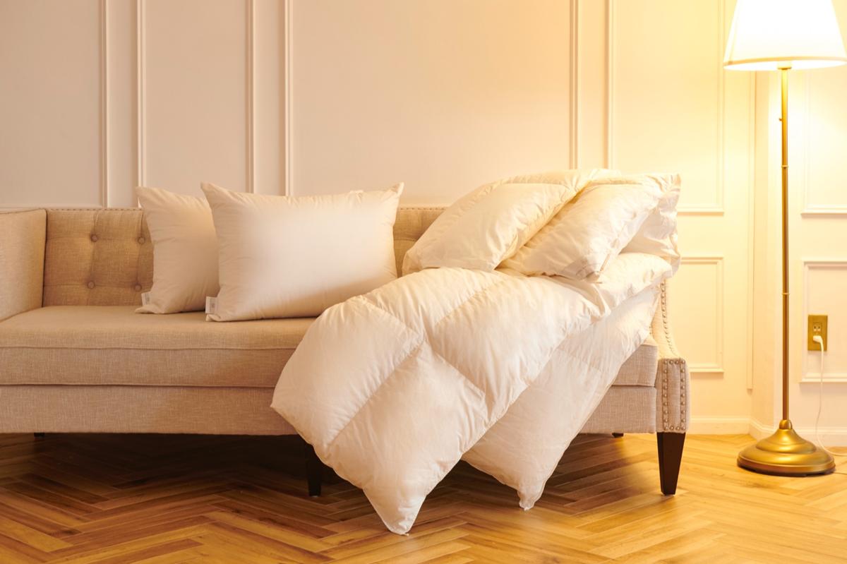 ホテルライクインテリア　高級クッション　フェザー100% スペシャリティピロー（クッション） 中材 フェザー100% 枕中材