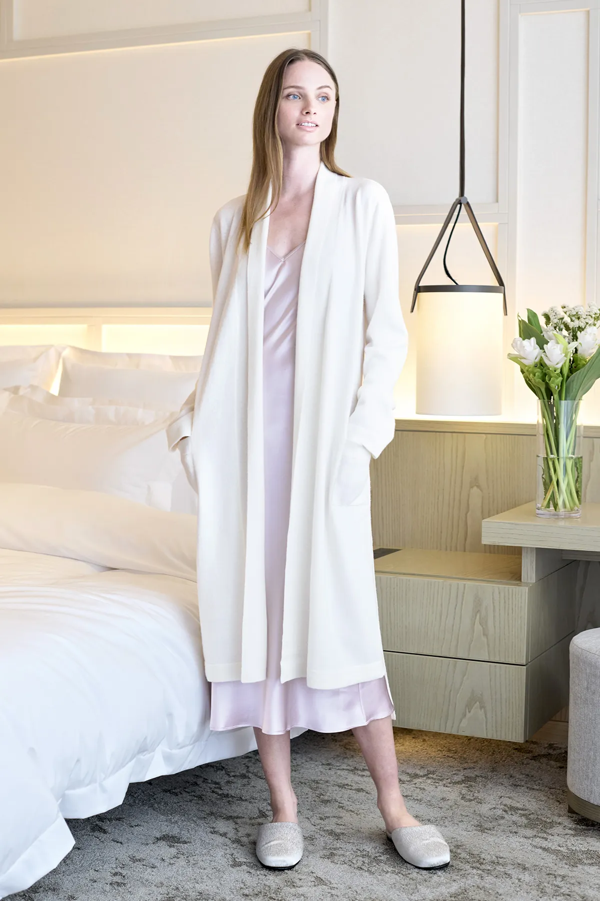 ウールカシミヤガウン ラグジュアリーな気分